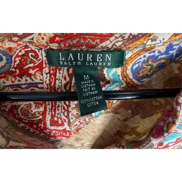 Ralph Lauren Abstract Patterned 3/4 Sleeve Top - Picture 3 of 4